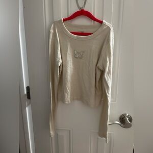 GAP Girls Long Sleeve Crop Tee